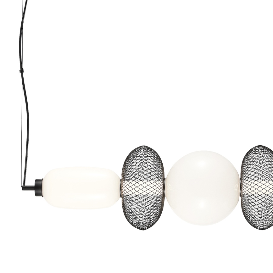 LED Lustr na lanku ARAME LED/32W/230V černá