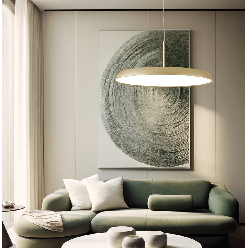LED Lustr na lanku ART LED/41W/230V zlatá