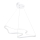 LED Lustr na lanku ARTISAN LED/36W/230V 4000K bílá