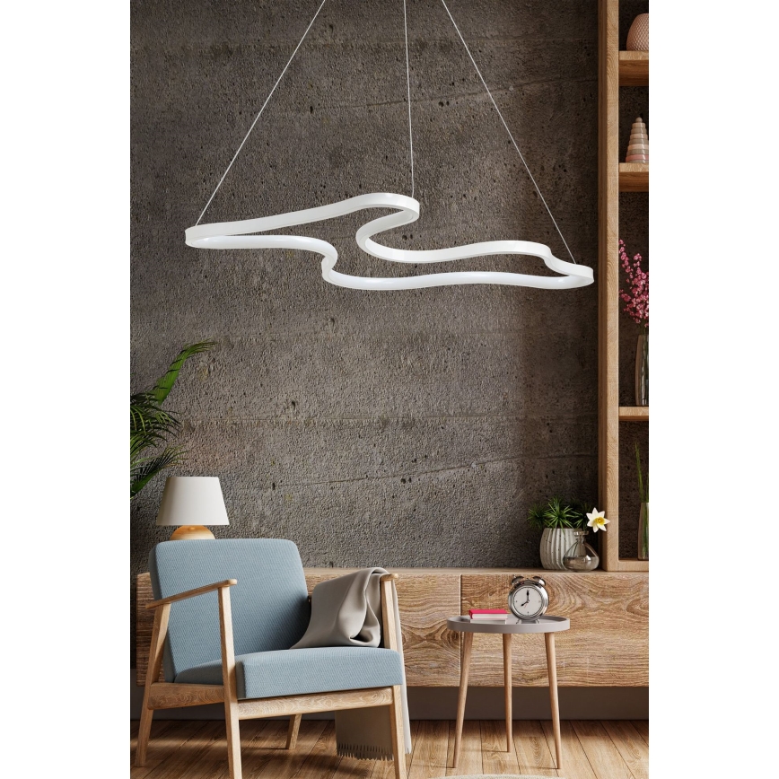 LED Lustr na lanku ARTISAN LED/36W/230V 4000K bílá