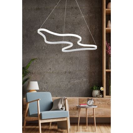 LED Lustr na lanku ARTISAN LED/36W/230V 4000K bílá