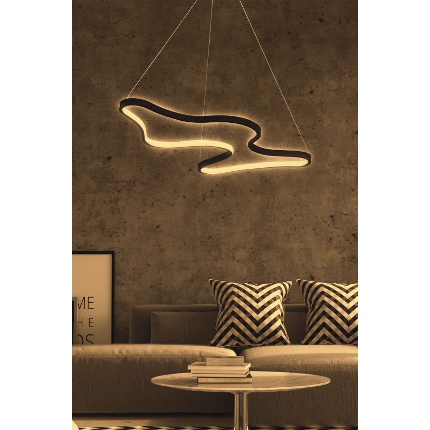 LED Lustr na lanku ARTISAN LED/36W/230V 4000K černá