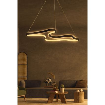 LED Lustr na lanku ARTISAN LED/36W/230V 4000K černá