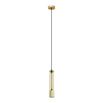 LED Lustr na lanku BARS 1xGU10/4,8W/230V zlatá