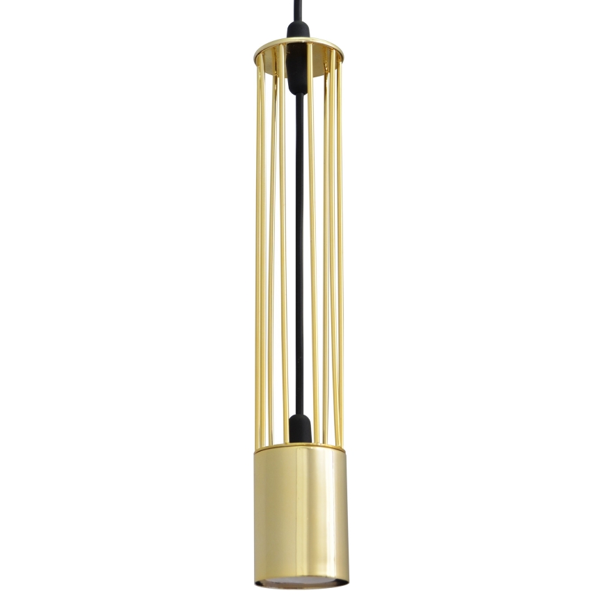 LED Lustr na lanku BARS 1xGU10/4,8W/230V zlatá