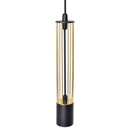 LED Lustr na lanku BARS 3xGU10/4,8W/230V černá/zlatá