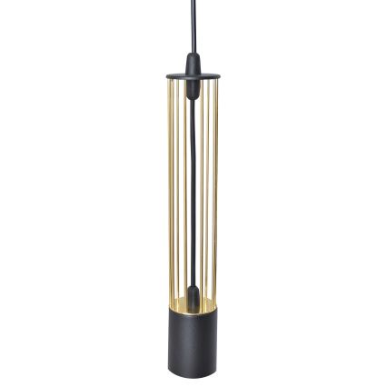 LED Lustr na lanku BARS 3xGU10/4,8W/230V černá/zlatá