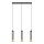 LED Lustr na lanku BARS 3xGU10/4,8W/230V černá/zlatá
