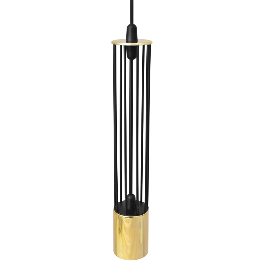 LED Lustr na lanku BARS 3xGU10/4,8W/230V černá/zlatá