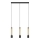 LED Lustr na lanku BARS 3xGU10/4,8W/230V zlatá/černá