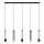 LED Lustr na lanku BARS 5xGU10/4,8W/230V černá/zlatá
