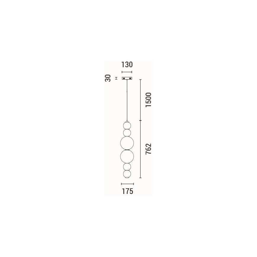 LED Lustr na lanku BLOSSOM LED/24W/230V 3000K