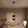 LED Lustr na lanku BOGART 1xE27/15W/230V černá/zlatá
