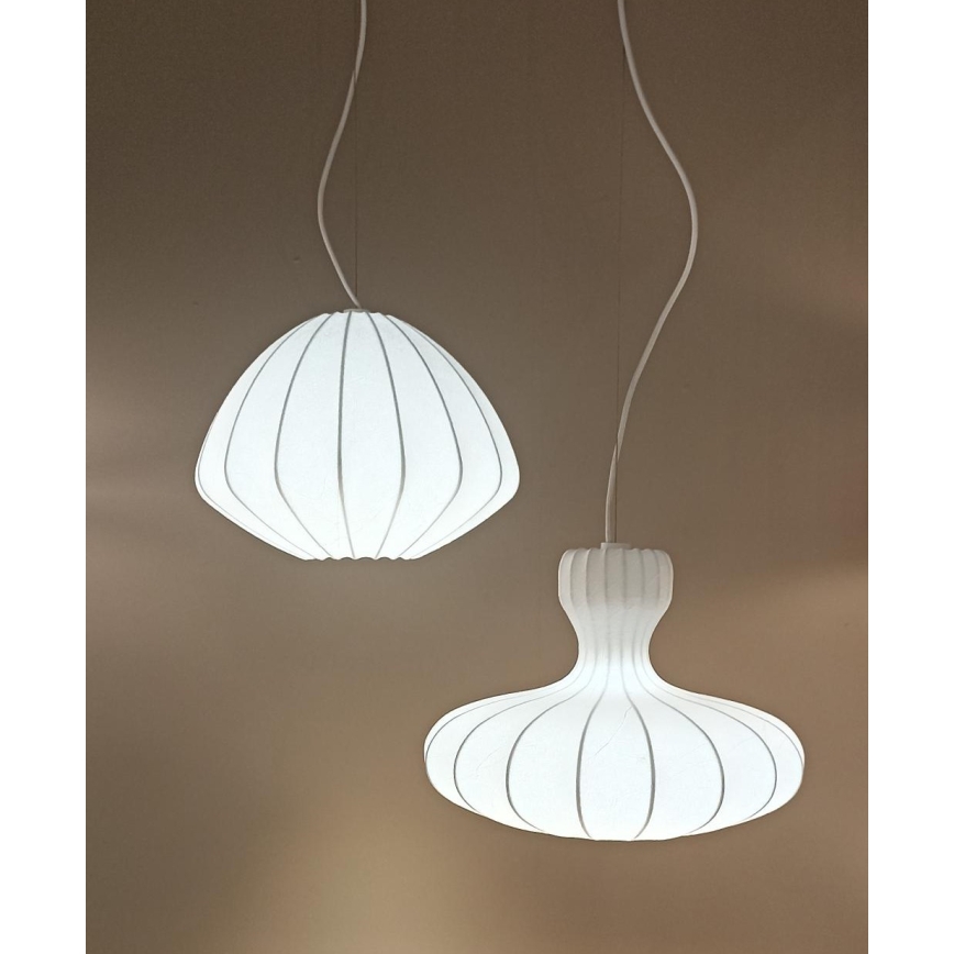 LED Lustr na lanku BOLA LED/11W/230V + 1xE27/5W CRI 90 bílá