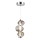 LED Lustr na lanku BOLLA LED/12W/230V pr. 16 cm kouřová