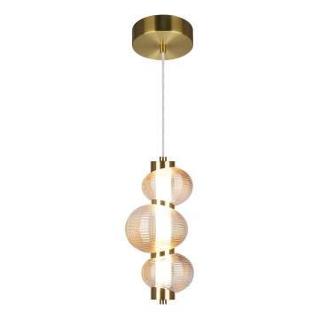 LED Lustr na lanku BOLLA LED/12W/230V pr. 16 cm zlatá