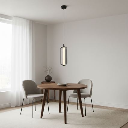 LED Lustr na lanku BONNIE LED/15W/230V 3000K černá