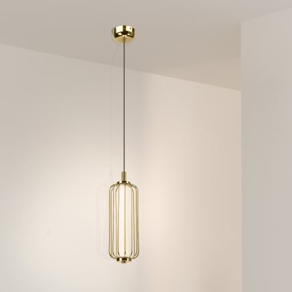 LED Lustr na lanku BONNIE LED/15W/230V 3000K zlatá