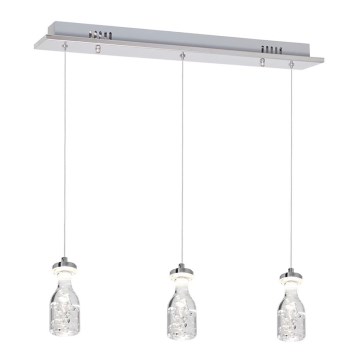 LED Lustr na lanku BOTTLE 3xLED/15W/230V