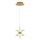 LED Lustr na lanku BUTTERFLY 2xLED/5W/230V 3000K zlatá