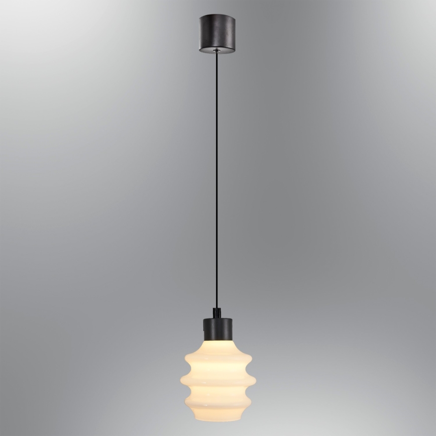 LED Lustr na lanku CACTUS LED/3W/230V 3000K černá/bílá