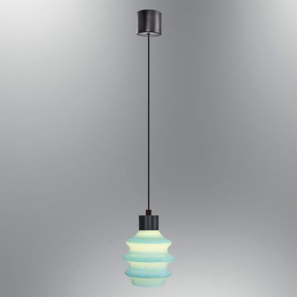 LED Lustr na lanku CACTUS LED/3W/230V 3000K černá/modrá