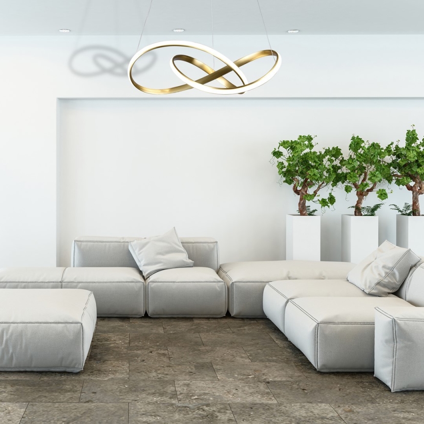 LED Lustr na lanku CAPPIO LED/36W/230V zlatá
