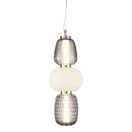 LED Lustr na lanku CARO LED/28W/230V lesklý chrom