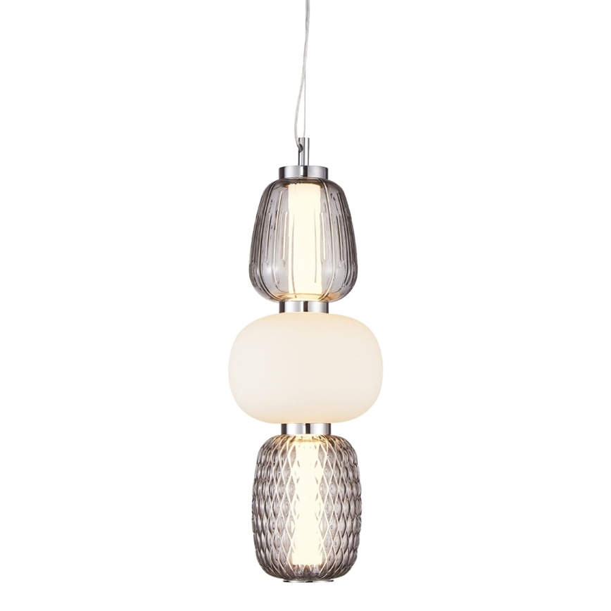 LED Lustr na lanku CARO LED/28W/230V lesklý chrom