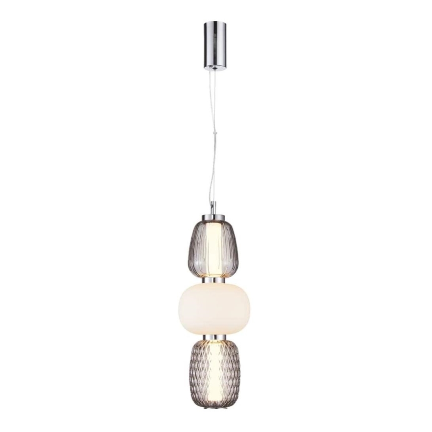 LED Lustr na lanku CARO LED/28W/230V lesklý chrom