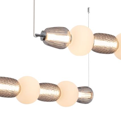 LED Lustr na lanku CARO LED/42W/230V lesklý chrom