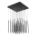 LED Lustr na lanku CASCADE LED/72W/230V 3000K