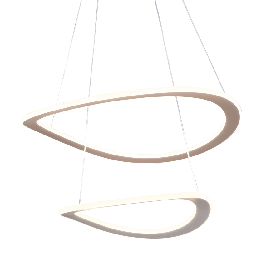 LED Lustr na lanku CASHMERE LED/75W/230V pr. 59,5 béžová