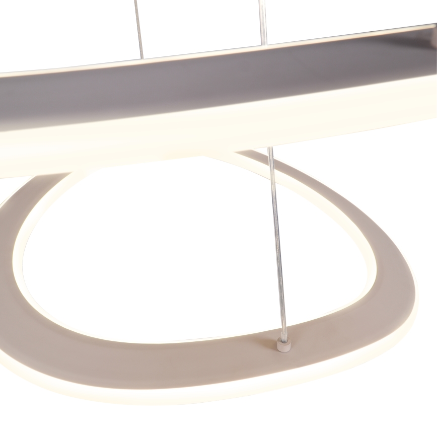 LED Lustr na lanku CASHMERE LED/75W/230V pr. 59,5 béžová