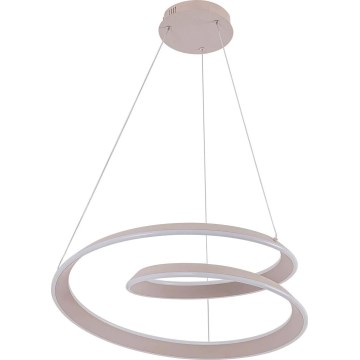 LED Lustr na lanku CASHMERE LED/75W/230V pr. 60 cm bílá