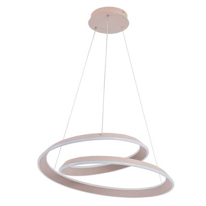 LED Lustr na lanku CASHMERE LED/75W/230V pr. 60 cm bílá