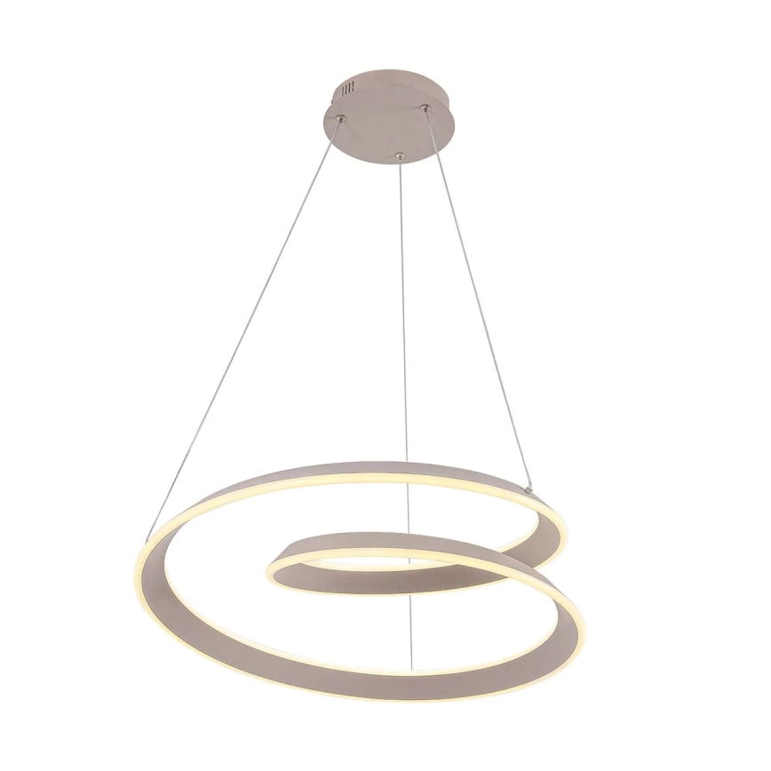 LED Lustr na lanku CASHMERE LED/75W/230V pr. 60 cm bílá