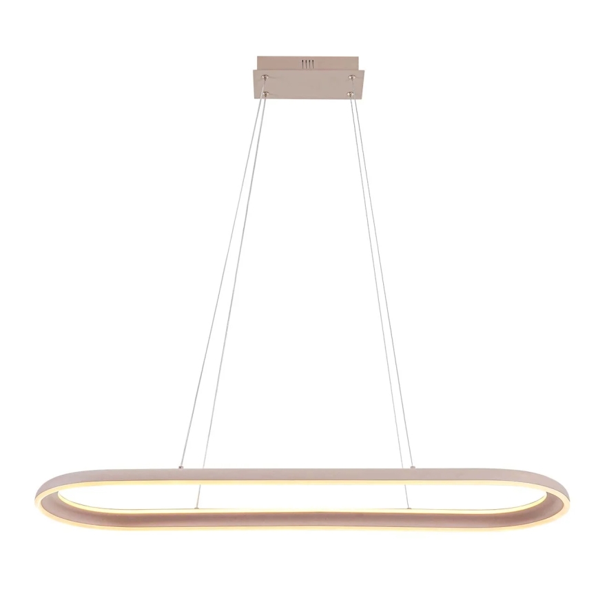 LED Lustr na lanku CASHMERE LED/80W/230V 30x100 cm béžová