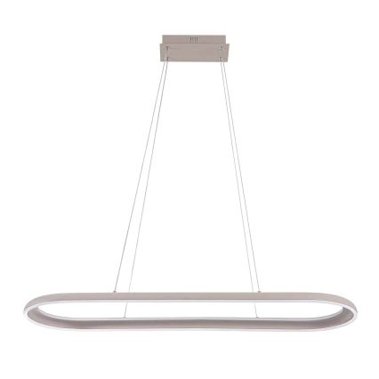 LED Lustr na lanku CASHMERE LED/80W/230V 30x100 cm bílá