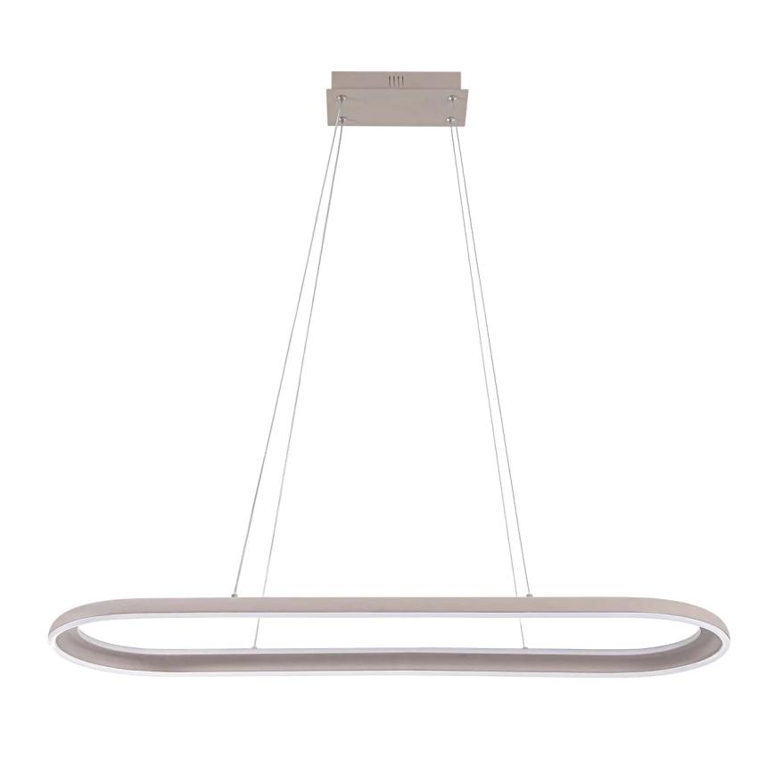 LED Lustr na lanku CASHMERE LED/80W/230V 30x100 cm bílá