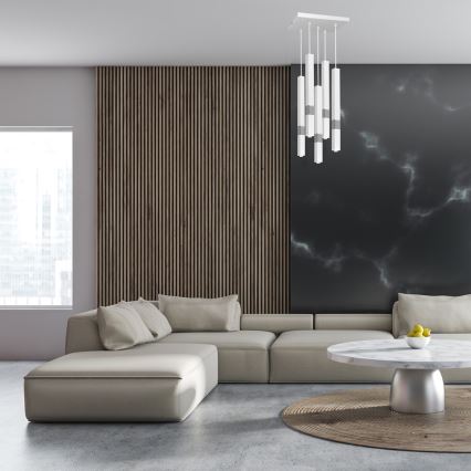 LED Lustr na lanku CASTRO 5xG9/7W/230V