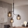 LED Lustr na lanku CESAR 3xE27/15W/230V černá/kouřová šedá