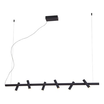 LED Lustr na lanku CLIO LED/29W/230V černá