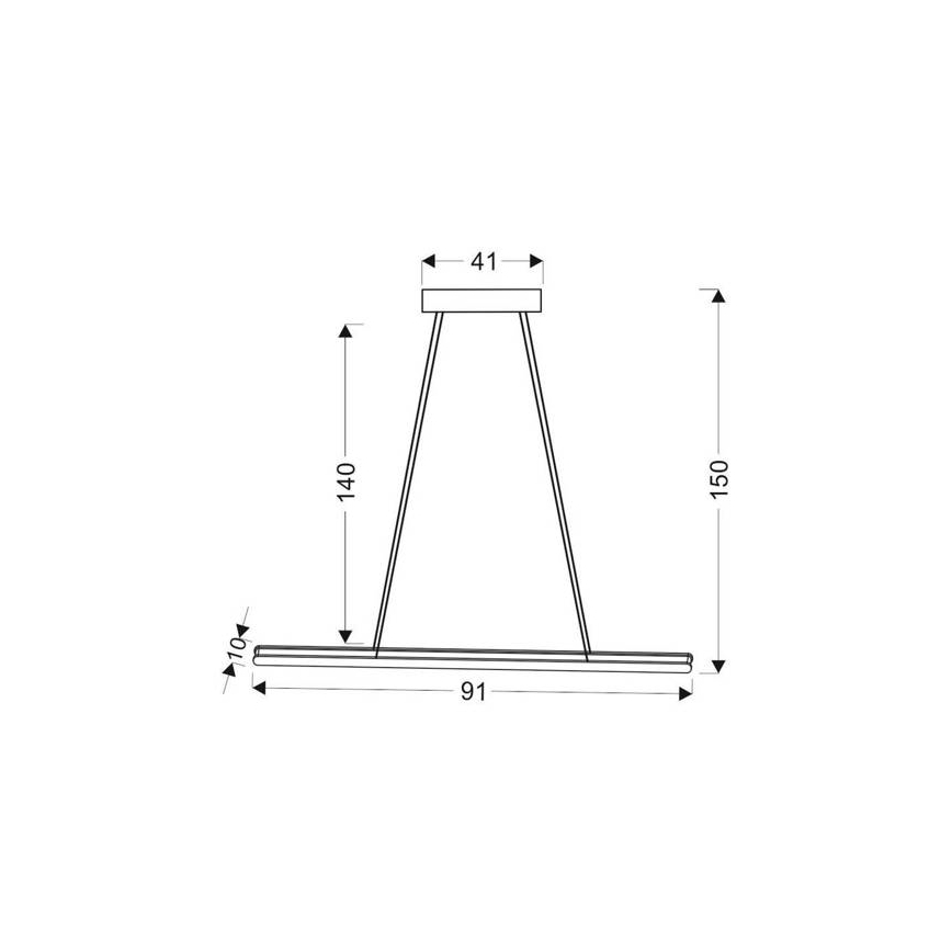 LED Lustr na lanku COCONUT LED/28W/230V