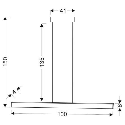 LED Lustr na lanku COCONUT LED/28W/230V