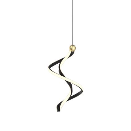 LED Lustr na lanku COLIA LED/19W/230V černá/zlatá
