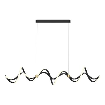 LED Lustr na lanku COLIA LED/55W/230V černá/zlatá