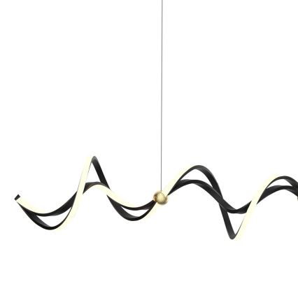 LED Lustr na lanku COLIA LED/55W/230V černá/zlatá