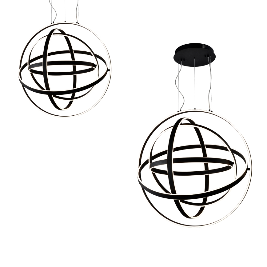 LED Lustr na lanku COPERNICUS 1xLED/260W/230V černá