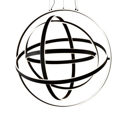 LED Lustr na lanku COPERNICUS 1xLED/260W/230V černá